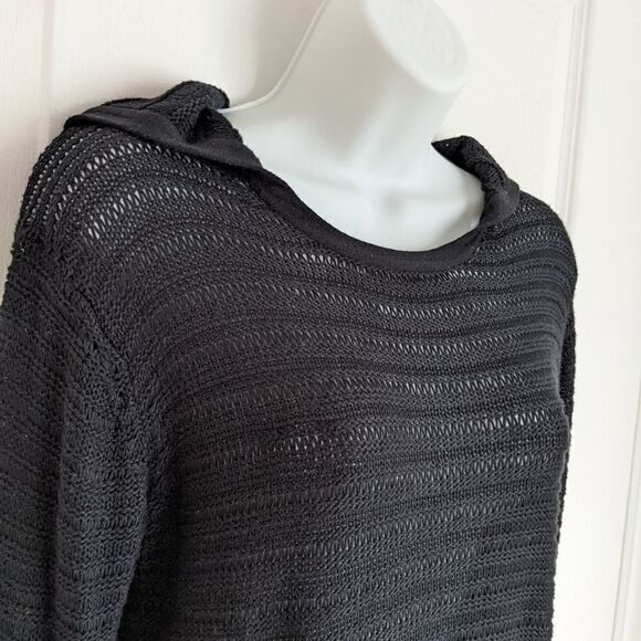 ARITZIA WILFRED Black Knit Hoodie XS @V - Picture 8 of 8